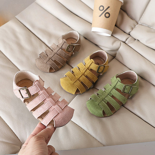 Girls Hollow Soft Sole Casual Closed Toe Beach Shoes