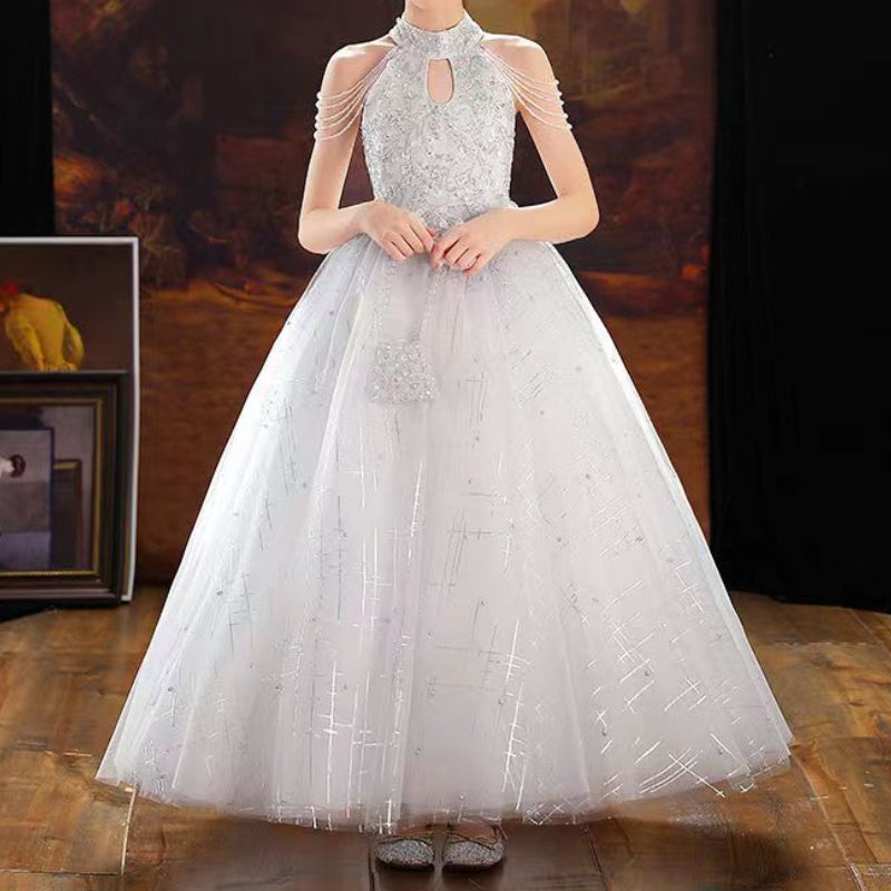 Children's Elegant Birthday Dress Girls Prom Princess Dress