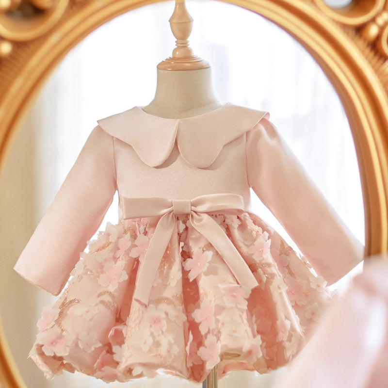 Girls Formal Dress Girl Birthday Flower Princess Dress Girl Pink Dress