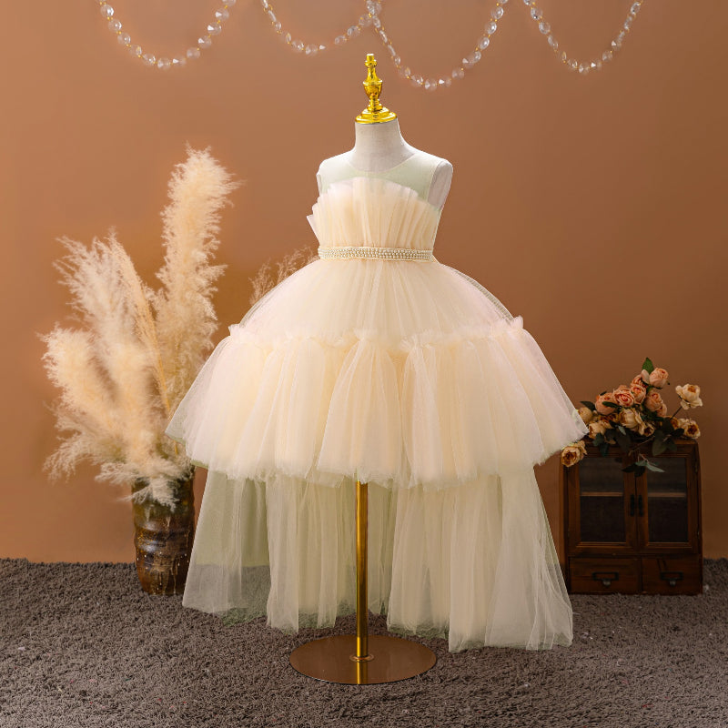 Sleeveless Swallowtail Princess Dress Mesh Puffy Dress Sleeveless Swallowtail Princess Dress Mesh Puffy Dress