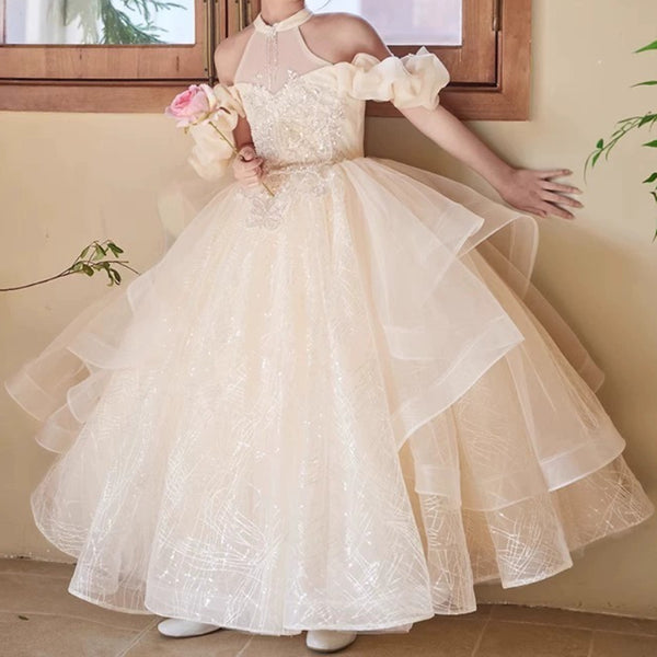 Girls Pageant Princess Dresses Girls Birthday Dresses Flower Girls Prom Dresses