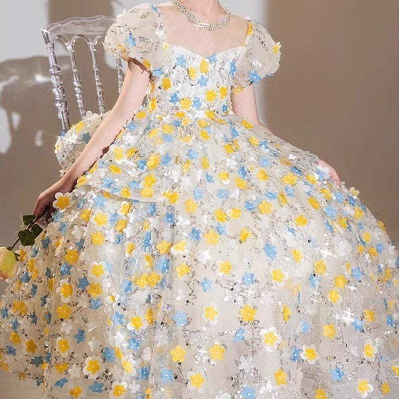 Girls' Prom Dresses Girls' Birthday Princess Dresses Flower Girl Wedding Dresses