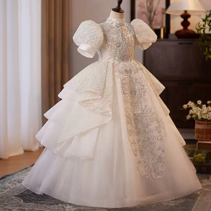 white and gold birthday dress Gold Sequin Birthday Dress