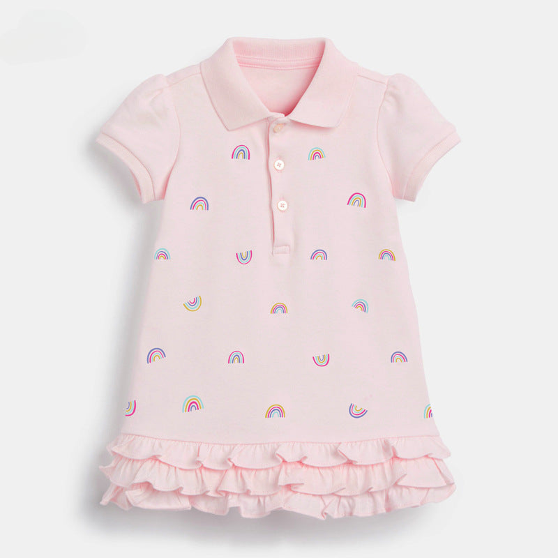 New Summer Cotton Girls Princess Dress