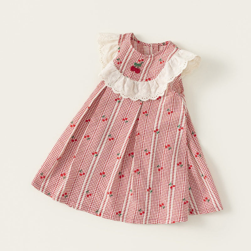 girls plaid holiday dress Girls Summer Vacation Dress nachhaltig
