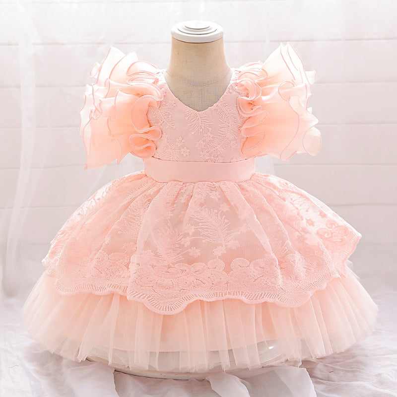 Elegant Baby Girls Birthday Dresses Toddler Flower Girl Dresses