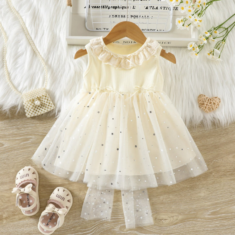 Girls Summer Cute Party Dress Girls Elegant Holiday Dress