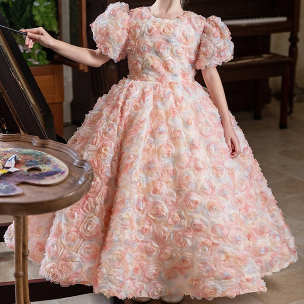 Children's Ball Gowns Girls Birthday Princess Dress Flower Girl Party Dress