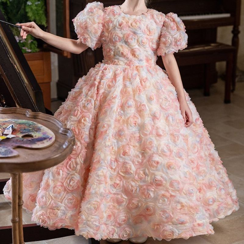 Children's Ball Gowns Girls Birthday Princess Dress Flower Girl Party Dress