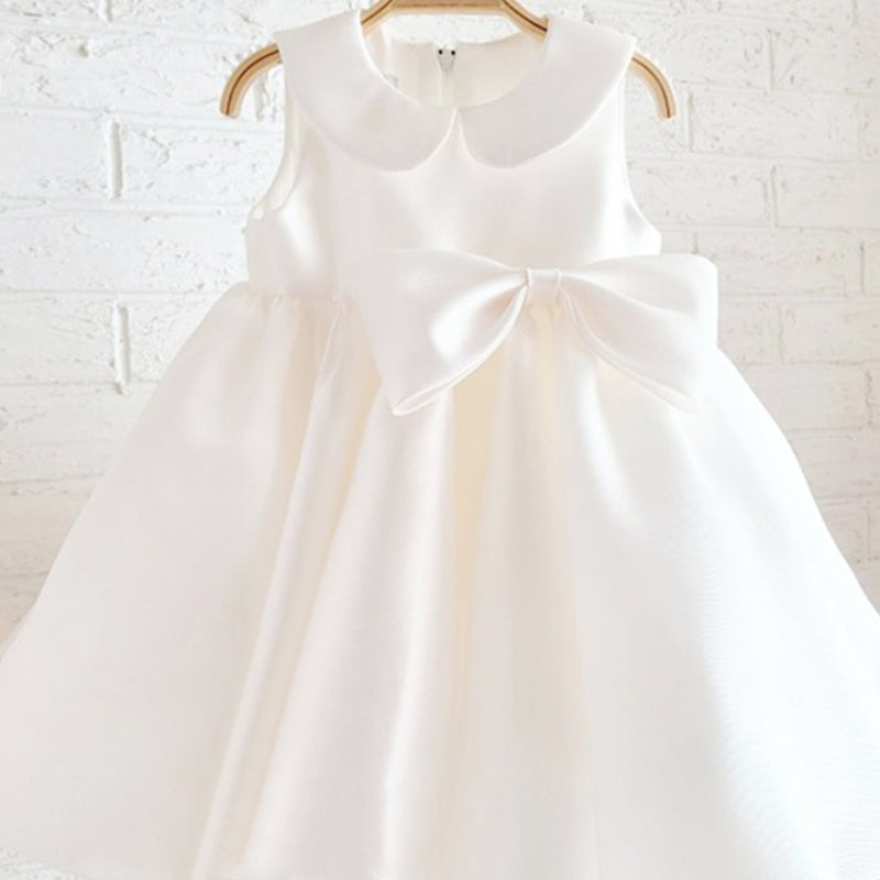 Flower Girl Dress Toddler Sleeveless Bow Birthday Party Dress marryshe Flower Girl Dress Toddler Sleeveless Bow Birthday Party Dress marryshe