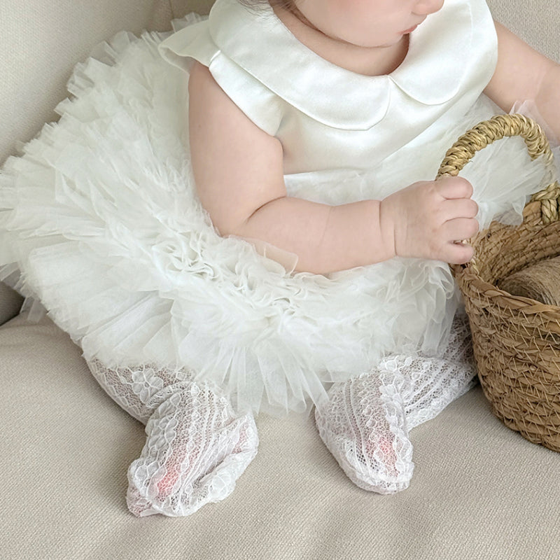 Children's Birthday Dress Baby Girl Communion Princess Dress Flower Girl Puff Dress