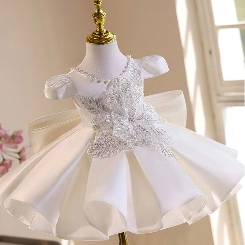 Girls' Birthday Dresses Girls' White Communion Dresses Flower Girl Wedding Princess Dresses