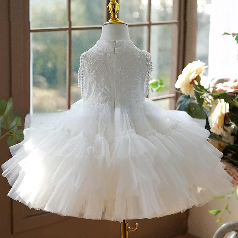 Elegant Baby Girl Pattern First Communion Dress Toddler Christening Dresses