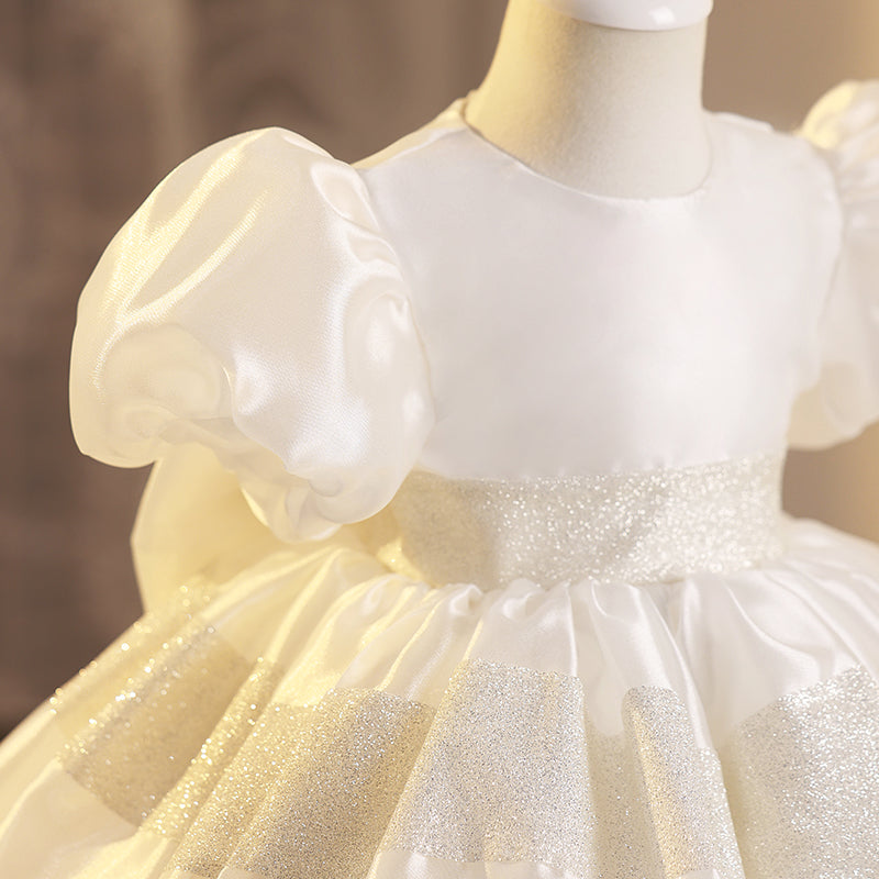 Cute Girls Puffy Birthday Dress Flower Girl Wedding Princess Dress