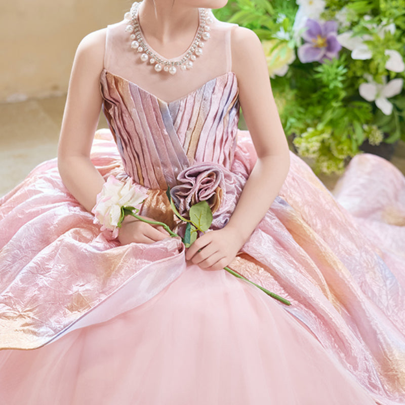 Girls Pink Ball Gowns Girls Birthday Princess Dress