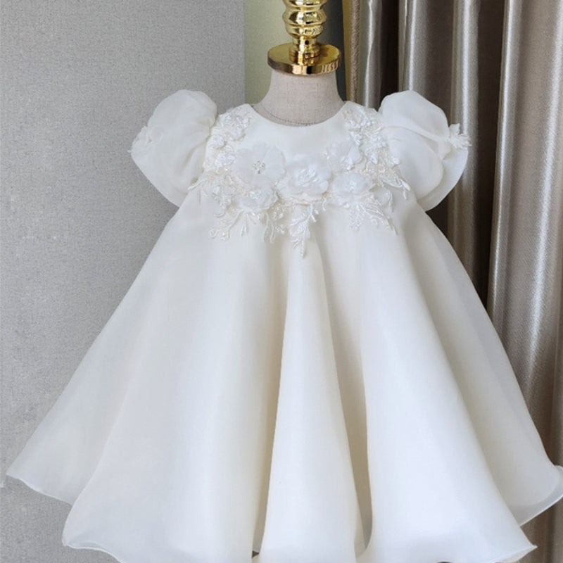 Baby Girl Christening Dress Flower Wedding Princess Dress