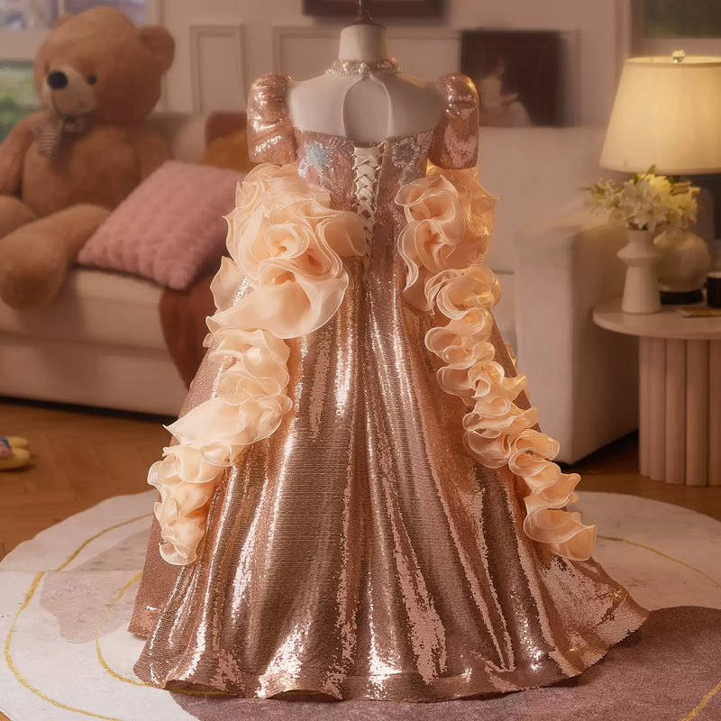 Girls Prom Sequin Dress Children's Birthday Dress Girls Formal Princess Dress Girls Prom Sequin Dress Children's Birthday Dress Girls Formal Princess Dress