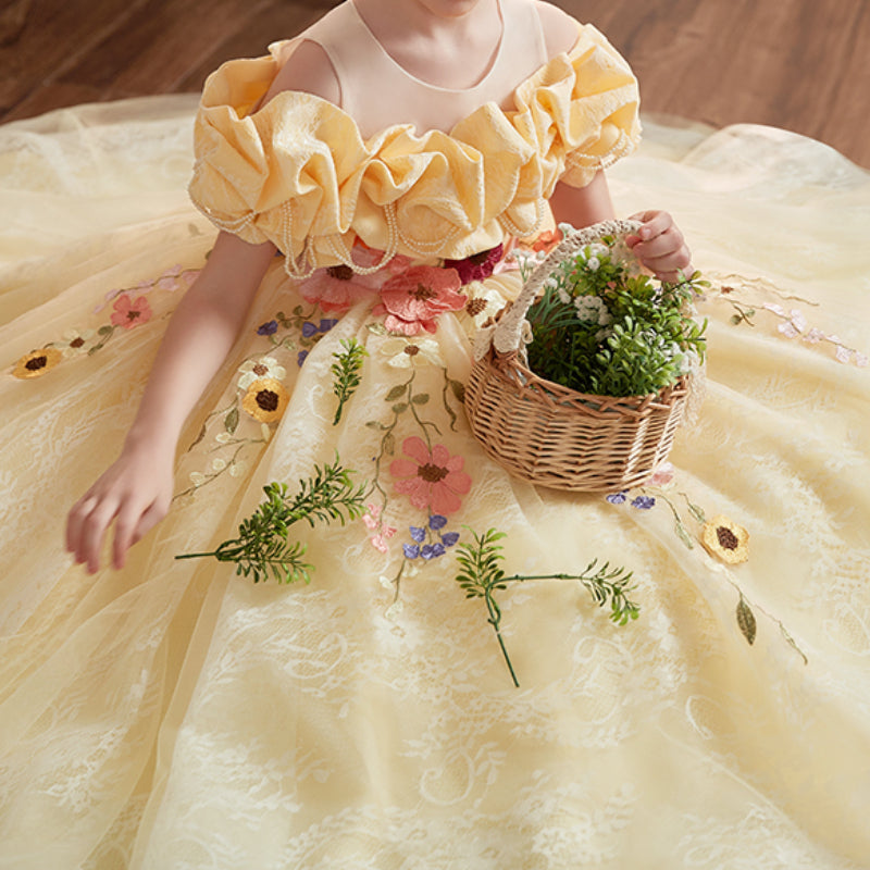 Children's Prom Elegant Dress Girls Birthday Princess Dress
