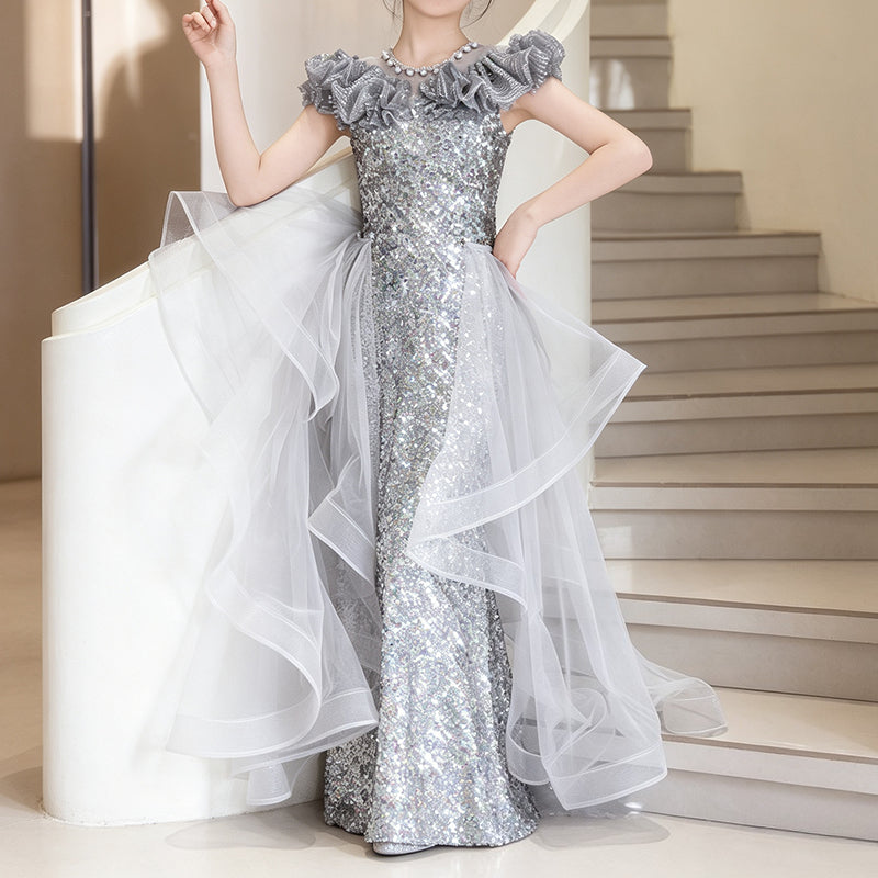 Girl Sequin Dresses Girl Birthday Dresses Toddler Ball Gowns – marryshe