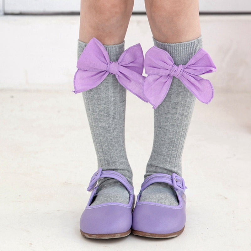Baby Girl Lace Bow Knot Princess Straight Socks