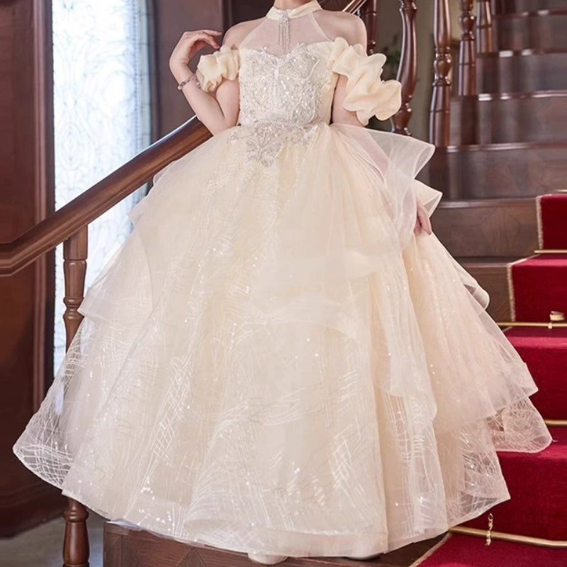Girls Pageant Princess Dresses Girls Birthday Dresses Flower Girls Prom Dresses