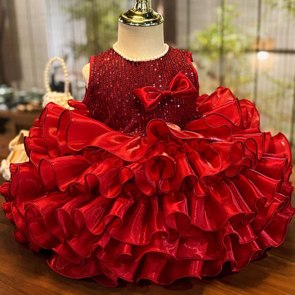 Girls Party Princess Dress Baby Girl Cute Birthday Dress