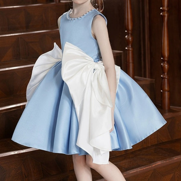 Girls Birthday Dress Girls Prom Bow Princess Dress