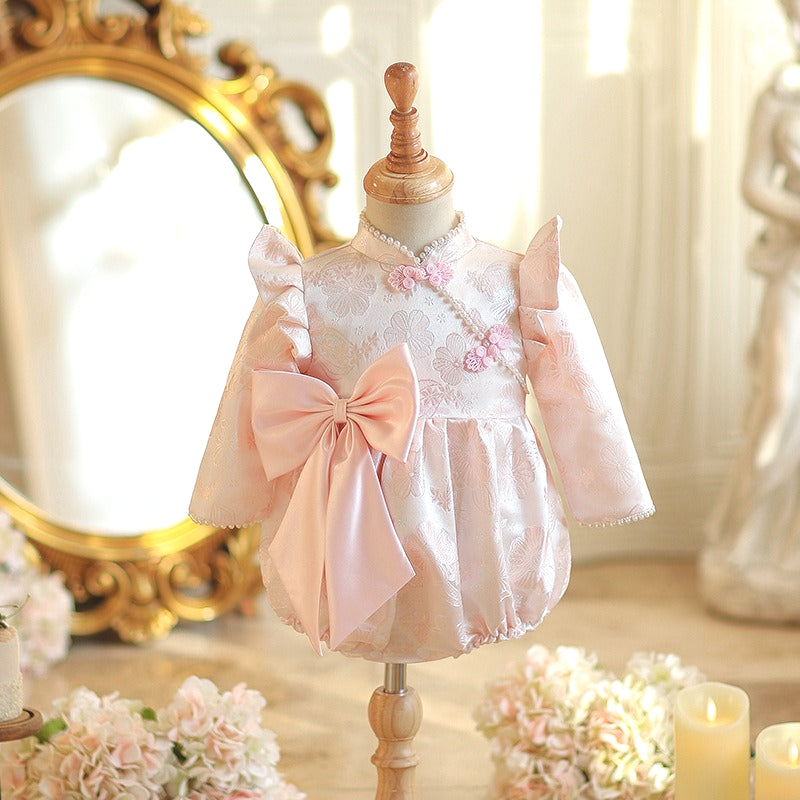 Baby Girl Pink Dress Toddler Communion Dress Baby Birthday Dress