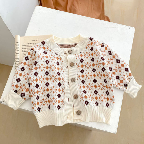 Baby Girl Knitted Coat Baby Romper Set