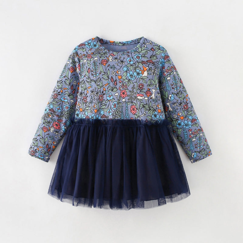 Girls Elegant Birthday Dress Girls Casual Autumn Dress