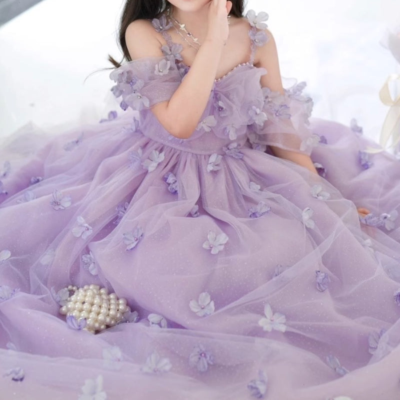 Flower Girl Wedding Princess Dress Children's Birthday Dress Girls Prom Dress