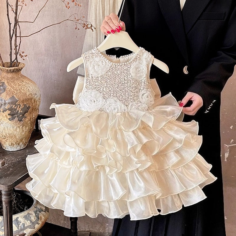 Girls' New Summer Cute Birthday Princess Dress