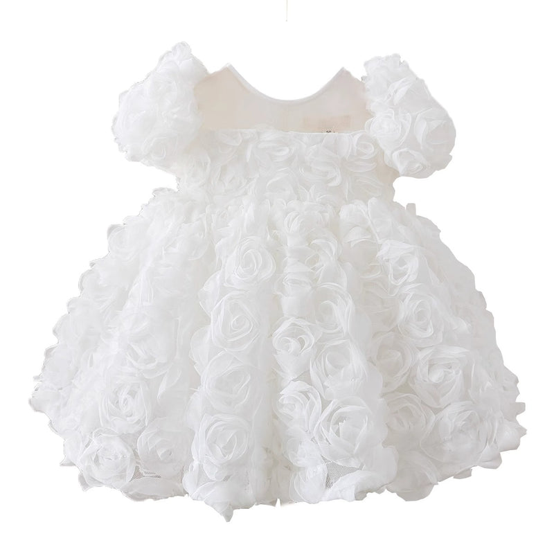 Girls Communion Dress Girls Birthday Bow Princess Dress