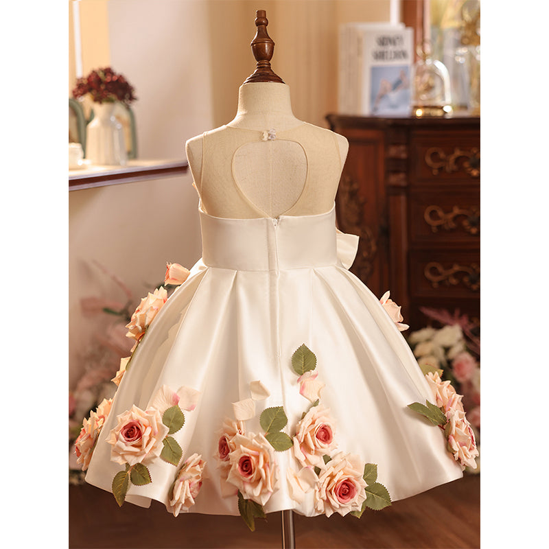 3 year old toddler girl dress Flower Girl Dress Toddler Birthday Party Dress Summer Flower Puffy Girl Formal Dresses