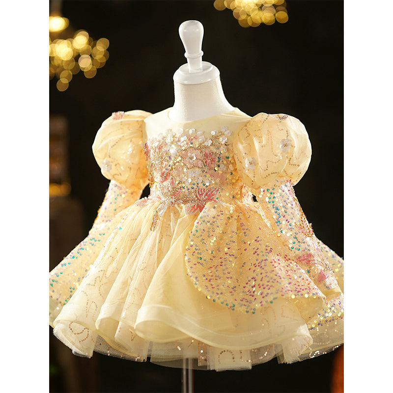 Baby Girl Christmas Dress Toddler Pageant First Birthday Princess Dress