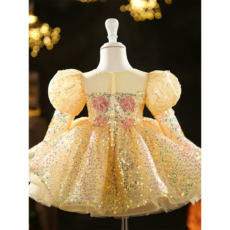 Baby Girl Christmas Dress Toddler Pageant First Birthday Princess Dress