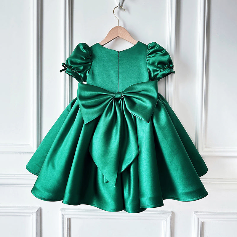 Cute Baby Girl Bow Dress Beauty Pageant Dress Toddler Birthday Fluffy Princess Dress Cute Baby Girl Bow Dress Beauty Pageant Dress Toddler Birthday Fluffy Princess Dress