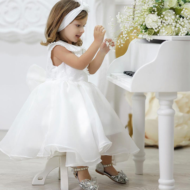 Girls Pageant Dresses - Lovely Baby Girl Pageant Dress Toddler White Birthday Princess Dress, White / 0-1 Year (80cm) Girls Pageant Dresses - Lovely Baby Girl Pageant Dress Toddler White Birthday Princess Dress, White / 0-1 Year (80cm)