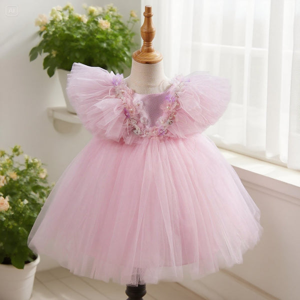 Girls Party Princess Dress Cute Girls Birthday Dress