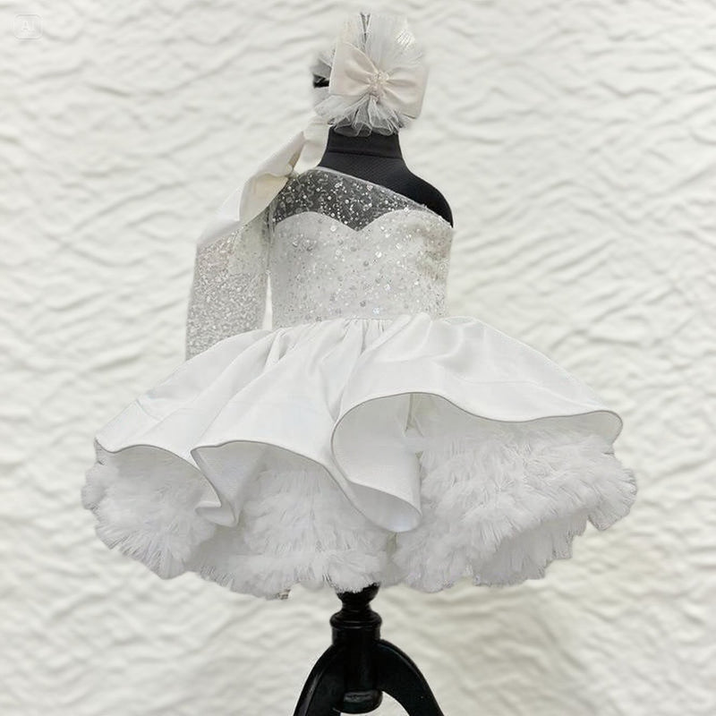 Baby Girl Dress Special Occasion First Birthday Dress Baby Girl Party Sequined Dress