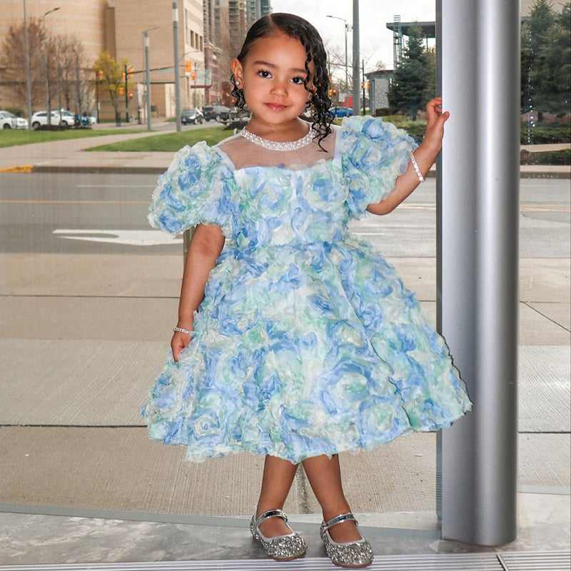 Flower Girl Dress Baby Girl Pageant Dresses Toddler Puffy Bow Princess Birthday Party Dress Flower Girl Dress Baby Girl Pageant Dresses Toddler Puffy Bow Princess Birthday Party Dress