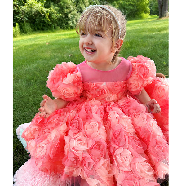 Baby Girl Summer Flower Girl Wedding Birthday Party Princess Dress