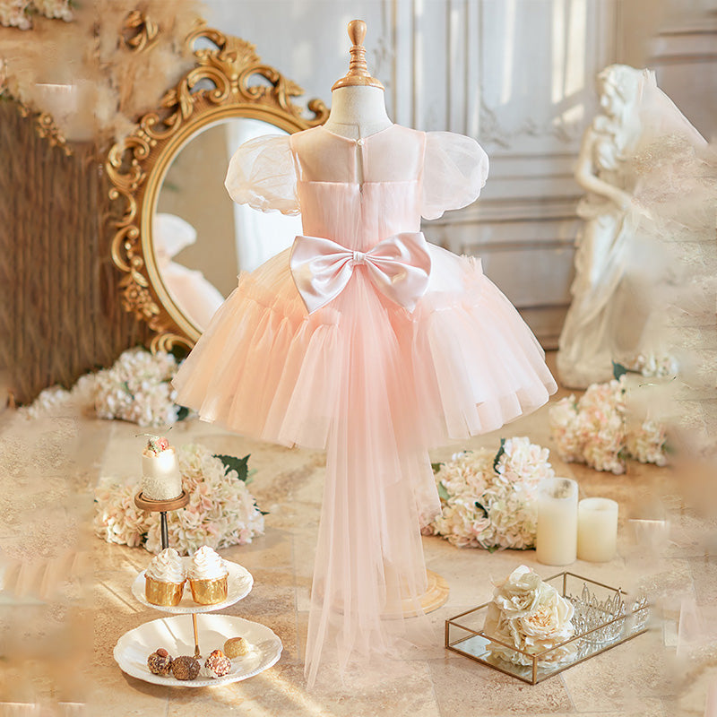 Cute Baby Girl Pink Baptism Dress Toddler First Communion Dresses Cute Baby Girl Pink Baptism Dress Toddler First Communion Dresses