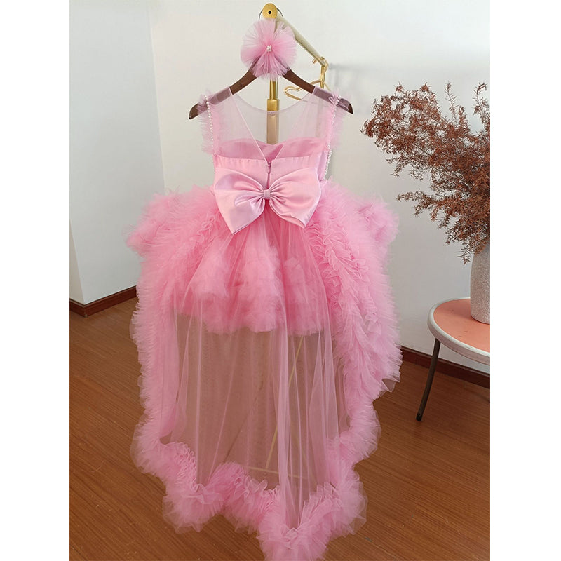 Luxurious Baby Girl  Fluffy Dress Costumes Dress Toddler Birthday Princess Dress