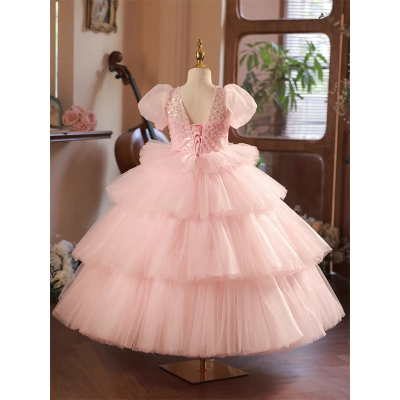 Cute Baby Girl Beauty Pageant Puffy Dress Toddler Birthday Christmas Princess Dress