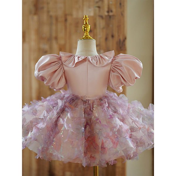Elegant Baby Girls Beauty Pageant Dress Toddler Christening Dresses