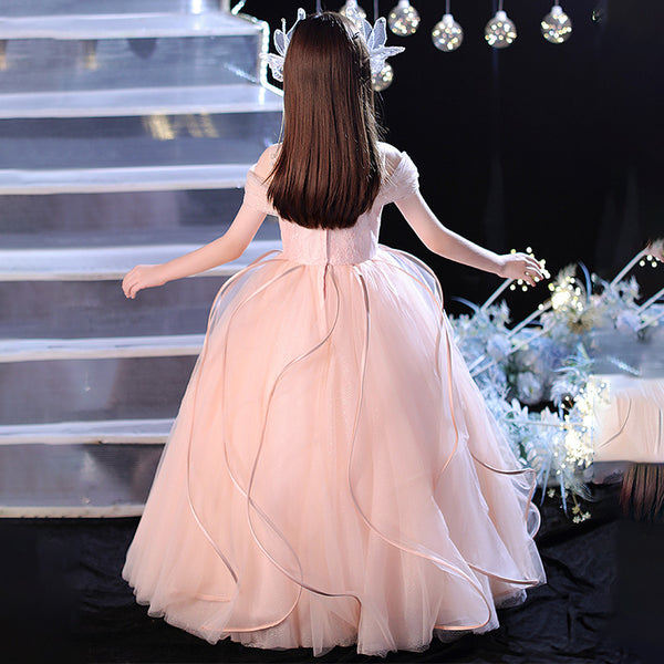 Luxurious Girls Beauty Pageant Puffy Dress Toddler Birthday Christmas Princess Dress