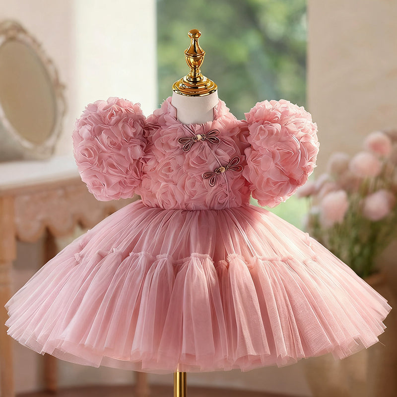 Girls Beauty Pageant Dress Flower Girl Wedding Princess Dress Children's Birthday Dress