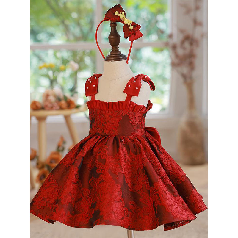 Cute Baby Girl Embroidery Dress Toddler Birthday  Communion Princess Dress