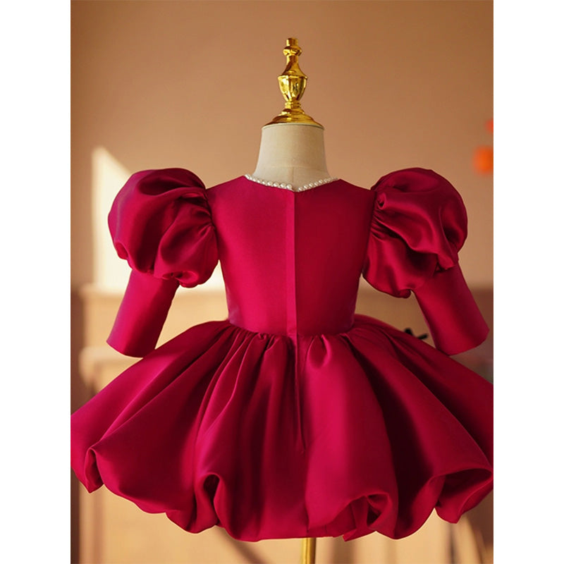 little miss princess christmas dresses Christmas Pink & White Pin Dot Santa Clause Smocked Dress 4 Years